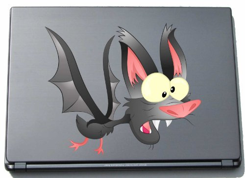 pinkelephant Laptop-Aufkleber - Fledermaus 04 - bat - Laptop Skin - 150 x 176 mm Aufkleber