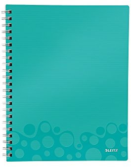 Leitz 46430051 Kollegblock WOW Get Organised, A4, PP, kariert, eisblau
