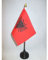 AZ FLAG - Tischflagge Albanien - 15x10 cm Goldene Splitze - Albanische Tischfahne 10 x 15 Cm - Flaggen