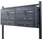 BITUXX® Stand-Briefkastenanlage Postkasten Letterbox Mailbox Doppelt mit 6 Fächer Dunkelgrau Anthrazit