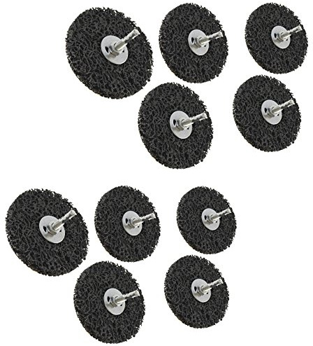 10 x 100mm Clean and Strip Disc Rust Paint Welding Spatter Removal 6mm Shank