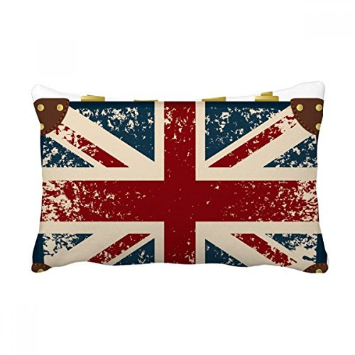 DIYthinker Union Jack Retro Kdesfer Britannien Britische Flagge Kultur Werfen Lumbar Kissen Kissenbezug Startseite Dekor-Geschenk 16 Zoll x 24 Zolls Mehrfarbig