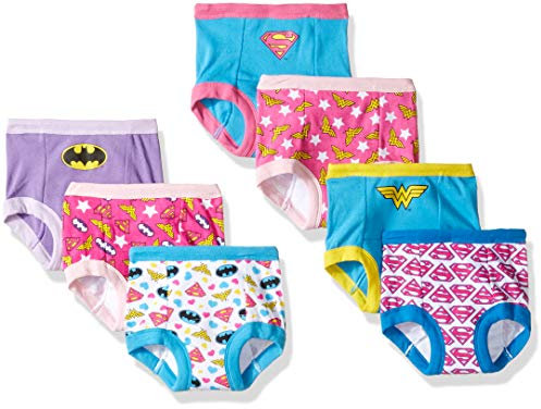 DC Comics Unisex-Baby Justice League Potty Training Pants Multipack Kleinkind, Trainerhöschen, aufs Töpfchen gehen, Jlg7pk, 4 Jahre