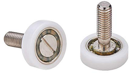 Cuscinetti Box Doccia Rotelle a Sfera di Ricambio in Acciaio per Ante Doccia a Scorrimento Kit 2 Pezzi EC-3311