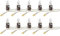 24 Volt - 10 Stück - H3 - PK22s - 70W - 24V - CLEAR Nfz LKW Beleuchtung - Glühlampe, Glühbirne, Halogen Lampen. mit E-Prüfzeichen [STVZO zugelassen] - Hallenwerk