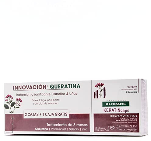 Klorane Keratincaps - 3 x 30 Cápsulas