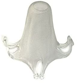 Vetro Murano Satinato Bianco Coppa Ricambio Lampadari, Applique, Lumetto, Lampada Art 4 Punte Cono