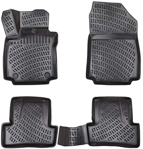 Elmasline 3D Gummimatten Set für Renault Clio 4 (2012-2019) | Extra hoher Rand Fußmatten