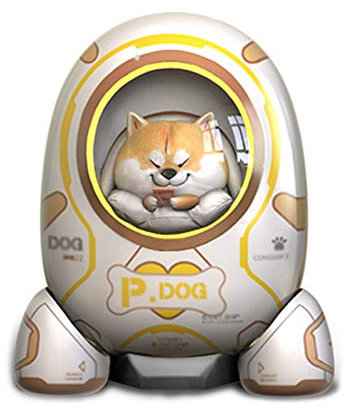 ZXCVBAS Adorable Pet Kawaii Cats And Shiba Inu Cartoon Peripheral Space Capsule Power Bank Cute Creative High-Capacity10000mah Portable Universal Power Supply,A