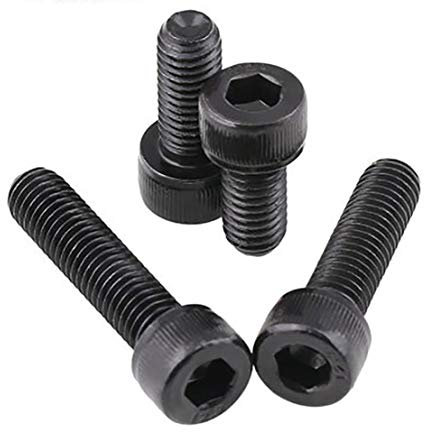 1-2Stk. DIN912 M10 M12 Schwarz Sechskant Innensechskant-Kopfschrauben Voll- / Halbgewinde Innensechskantschrauben Hochfester 12,9 Kohlenstoffstahl