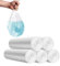 Lot de 100 sacs poubelle biologiques de 30 litres - Résistants à la déchirure - 100 % compostables et biodégradables - En amidon de maïs