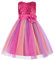 JerrisApparel Abito Paillettes Bambina Vestito Principessa Arcobaleno Nozze Festa (7 Anni, Rosa)