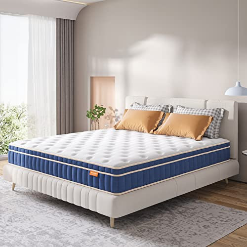 Sweetnight Matratze 160X190, Federkernmatratze Matratzen 160X190cm 7-Zonen Taschenfederkernmatratzen Atmungsaktiv Tonnentaschenfederkern matratze, Höhe 20 cm ,Härtegrad H4