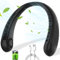 DDKJ Neck Fan With Water Mist Spray-Neck Fans for Women Rechargeable,Folding Portable Bladeless Mini Usb Headphones Hands Free Personal Fans Round Neck Quiet,Battery Powered Face Fan Men Black-gray