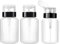 3 Pcs 200ML/6.7oz Nail Polish Remover Pump Dispenser Refillable Empty Plastic Bottle Push Down Pump Bottle Makeup Container Nail Art Tool