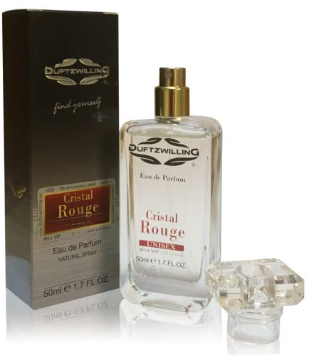 CRISTAL ROUGE Eau de Parfum UNISEX für Damen und Herren von DuftzwillinG ® | M14 VIP (50 ml Prime)