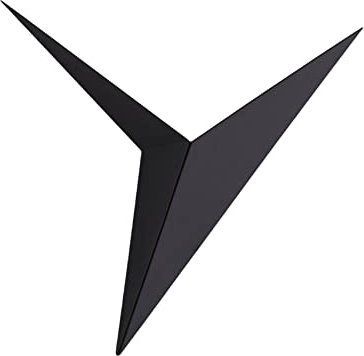 KRIPINC Dreieck Geformte Eisen LED Wandleuchte, Wandleuchte Schwarz, Wandlampe Industrial, Wandlampe Innen, Wandlampe Modern für Wohnzimmer, Schlafzimmer, Nachttisch, Hotel, Bar (Warmes Licht)