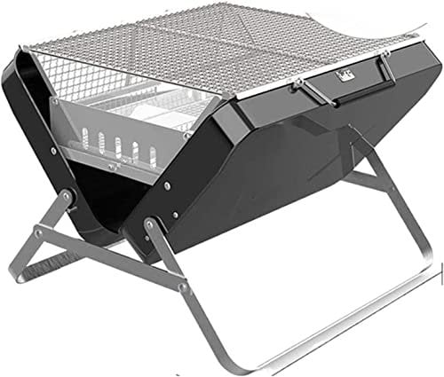 Gasgrill Kleiner Haushalt Holzkohlegrill Rack Tragbarer Klappgrill Kebabs Herd Tragbarer Grillofen aus Edelstahl im Freien