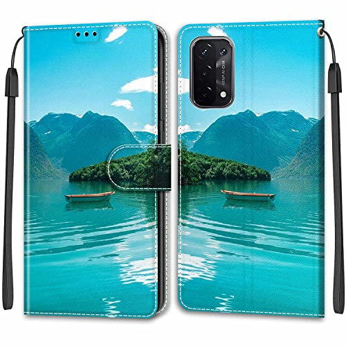 Handyhülle für Oppo A54 5G / A74 5G / A93 5G / A93s 5G Hülle, Magnet Leder Tasche Handyhülle, Klappbar Kartenfächer Schutzhülle, Flip Stoßfeste Cover für Oppo A54 5G / A74 5G / A93 5G / A93s 5G