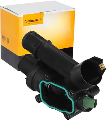 Continental 28.0200-4123.2 Thermostat Kühlmittel Kühlwasserthermostat mit Dichtung mit Sensor 83°C Kompatibel mit FORD MONDEO IV Turnier BA7 LR001312 9657182080 6G9Q8A586AA