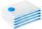 Vacuum Storage Bags for Clothes - Medium 4 Pack 50x70cm Reusable Clothes Storage Bags Vacuum Sealer Bags with Double Zip Seal Travel Space Saver Bags for Duvets, Bedding, Quilts, Pillows, Clothes