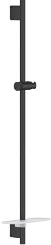 GROHE Rainshower SmartActive Duschstange, 900 mm, phantomschwarz, 22125KF0, Schwarz/Schiere Freude