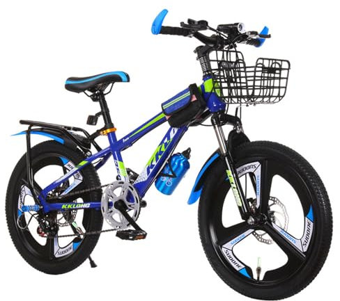 HOUSN Mountainbikes für Kinder 18 Zoll Kinderfahrrad Mountainbike Kinder Fahrrad Rad Bike Jugend Fahrrad mit Verstellbarem Sitz für Outdoor Sportausflüge,2,18 Zoll