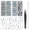 6600 Stück Hotfix Strasssteine, 12 Größen Glitzersteine Klare Strasssteine Transparenter Runde Kristall für Kleidung Kunsthandwerk gemischt mit Pinzette Kit