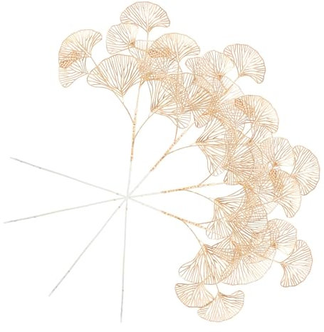 SEWOART 4 Stück Künstliche Ginkgo-stängel Blätter Kunst-Ginkgo-Pflanzen Für Blumenarrangements