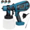 Cordless Paint Sprayer for Makita 18V Battery, Fence Paint Sprayer with 3 Nozzles 1000ml Detachable Tank, 30000RPM HVLP Electric Spray Gun for Home Interior and Exterior Painting (Tool Only)