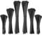 600 Pieces Black Set, 100/150/200 mm 200 Pieces Each, Total 600 Pieces, Nylon Cable Ties Adjustable UV Resistant, self-Locking Cable Ties for Workshop Garden Living for organizing Cable Management
