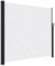 vidaXL Auvent latéral rétractable Blanc 180x500 cm, écran d’intimité de Jardin, Brise-Vue de Balcon, écran d'extérieur, Brise-Vue d'extérieur