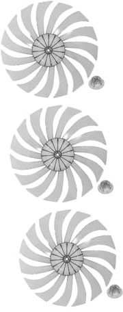 AUTSUPPL 3pcs One Blade Replacement Fan Replacement Fan Blades Metal for Household