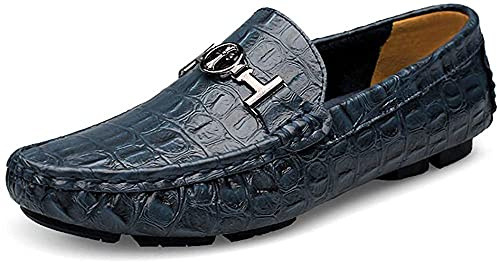 Mocassini Casual Invernali Piatti Incrociati da Uomo Scarpe Barca Classiche in Pelle Guida Passeggio