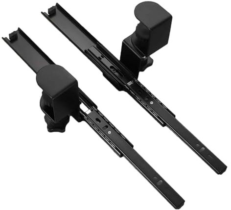 Wrohto Pull Out Keyboard Tray, Keyboard Tray Slider, Under Desk Keyboard Holder, C-Clamp Mount Keyboard Tray, Slide-Out Keyboard Track, Adjustable Keyboard Tray, Computer Desk Accessories,
