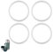 4pcs Gasket Replacement for Stanley Classic 24oz Food Jar, Silicone Sealing Ring Gaskets Seal Parts Leak-Proof Water Bottle Lid O Ring Replacement Compatible with Stanley Classic 24oz BPA Free