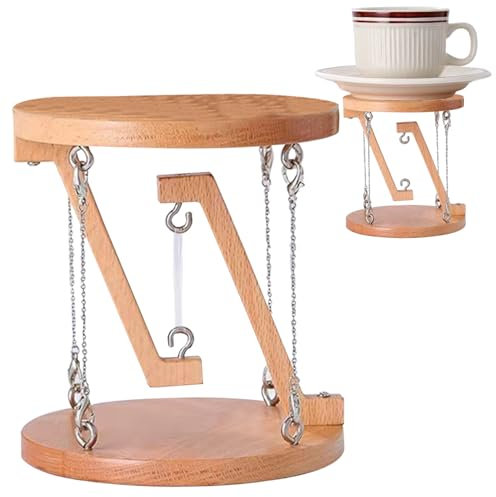 Pastoralist Tisch Tensegrity Schreibtisch Spielzeug | Tensegrity Skulptur Holz Roman Tensegrity Tisch Tensegrity Struktur Dekoratives Tensegrity -Modell für Zuhause, Holzfarbe