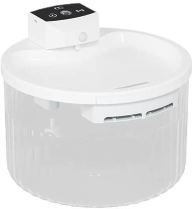 Dispensador de agua para gatos, 2 L, dispensador de agua para gatos y perros automático con batería, fuente de bebida doméstica para mascotas, con filtros para gatos y perros