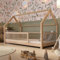 Crazy Pine Hausbett 90x200 cm – Montessori Kinderbett aus stabilem Kiefernsperrholz mit Rausfallschutz – Sicheres Kinderbett, Skandinavisches Design, Leichter Aufbau – Crazy Fiona