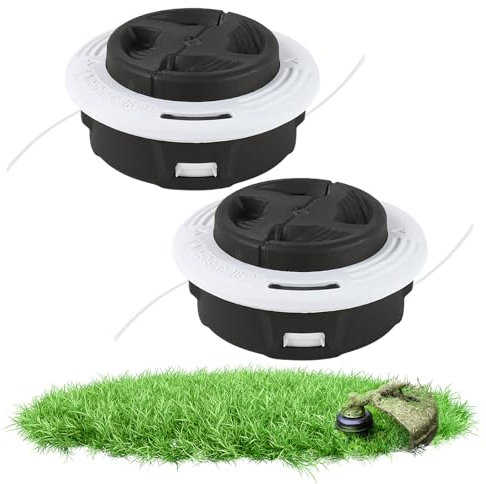 BORDEAG Trimmer Ersatzkopf, 2 Stürck Mähkopf Für Stihl Freischneider, Autocut C6-2 Mähkopf, Mähkopf Ersetzen, Fadenkopf Ersatzteil Kompatibel Für STIHL FS55 FS56 FS80 FS85 FS87