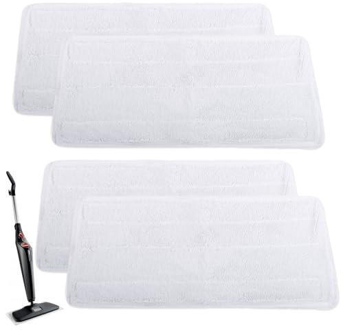 4 Pièces Serpillères de Rechange pour nettoyeur vapeur Vileda XXL,Microfibre Housses de Rechange pour nettoyeur vapeur Vileda Steam PLUS XXL,Lavable Réutilisable Rechange pour nettoyeur vapeur Vileda