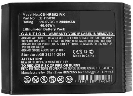 LaiCaiLO 2000mAh/3000mAh/4900mAh Vacuum Cleaner Battery BH15030, BH25040 Compatible for VAX SpotlessGo Cordless(2000mAh)