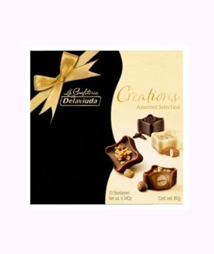 Creation Pralinen Sortiment, Premium Schokoladen Geschenkbox, 180g, 2er Pack