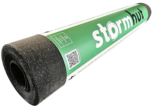 Heavy Duty Shed Felt Roofing Roll 10m x 1m – Polyester Reinforced Core – Green Mineral Roofing Felt – Waterproof Shed Roof Covering