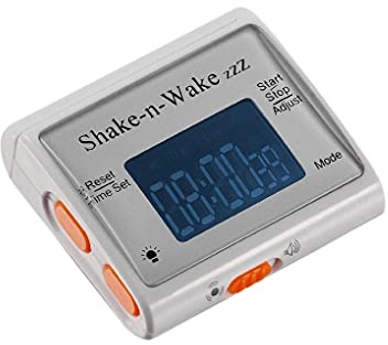 TECH TOOLS INNOVATIVE GIFTS AND GADGETS Silent Vibrating Personal Alarm Clock Shake-N-Wake (White)