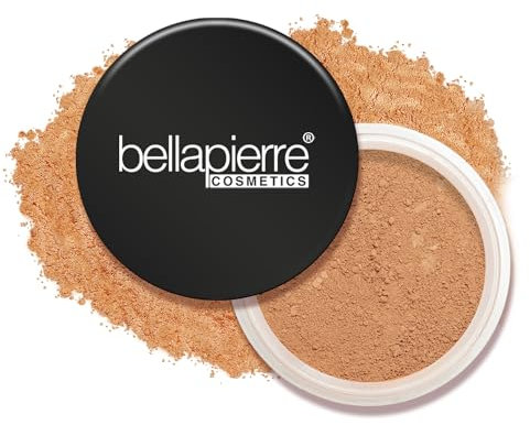 bellapierre Mineral Foundation SPF 15 – Lose Pudergrundierung | Veganes und tierversuchsfreies natürliches Make-up | Mattes Finish | Hypoallergen | Frei von Öl und Talk – 9 Gramm - Café