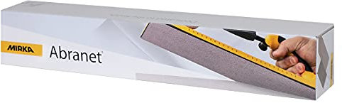 Mirka Abranet Netz-Schleifstreifen 70x420 mm Klett/Korn P320 / 50 Stk/zum Schleifen von Holz, Spachtel, Lack, Kunststoff / 5415105032