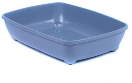 XXL Katzentoilette Schalentoilette 57 cm grau