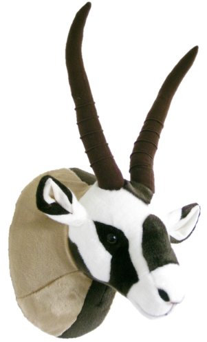 Wagner 8016 - Plüschtrophäe Gemsbock - Antilope - lebensecht - XL - Plüschtier Trophäe Plüsch Kopf Spießbock