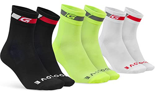 GripGrab Classic Regular Cut 1er und 3er Set Sommer Fahrradsocken Rennrad Mountainbike Indoor Cycling Radsport Socken
